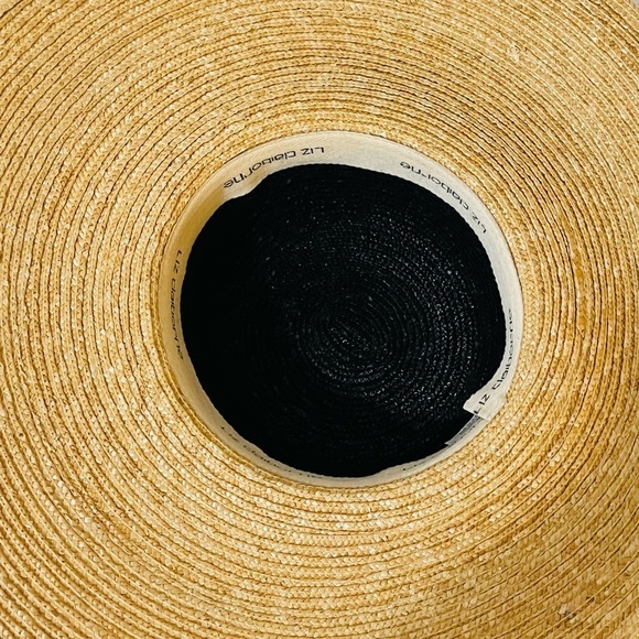 Vintage Liz Claiborne Fashion Summer Straw Hat with Leopard Print - Picture 6 of 7